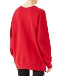 Gucci Oversize Sequin Detail Logo Sweatshirt