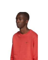 Off-White Red And Black Logo Slim Sweatshirt