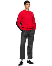 Marni Red Black Paneled Sweatshirt