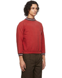 Maison Margiela Red Cotton Sweatshirt