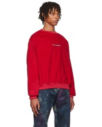 PALMER Red Cotton Sweatshirt