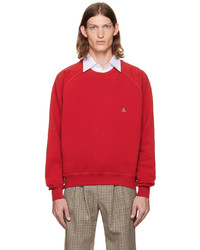 Vivienne Westwood Red Embroidered Sweatshirt