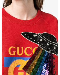 Gucci Ufo Embroidered Sweatshirt