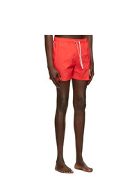 Thom Browne Red Nylon Drawcord Swim Shorts