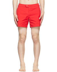 Tom Ford Red Polyester Swim Shorts