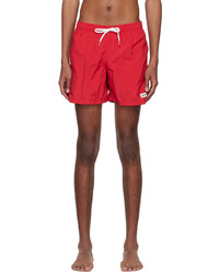 Bather Red Solid Swim Shorts