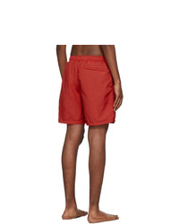 Stussy Red Stock Water Swim Shorts