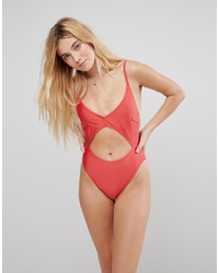 MinkPink Coral Reef Cut Out Swimsuit