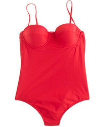 J.Crew D Cup Scalloped Underwire One Piece Swimsuit