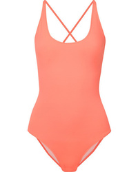 On The Island By Marios Schwab Lace Up Swimsuit