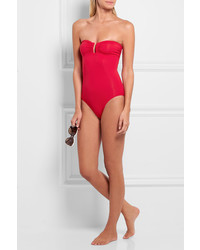 Eres Les Essentiels Cassiopee Bandeau Swimsuit Red