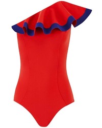 Lisa Marie Fernandez The Arden Flounce Mallot Swimsuit