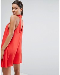 Parallel Lines Swing Dress With Open Back