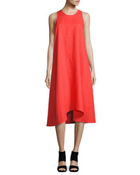 Lord & Taylor Solid Swing Dress