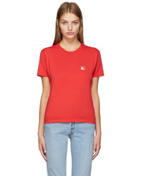 MAISON KITSUNE Maison Kitsun Red Fox Head T Shirt