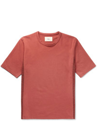 Folk Panelled Cotton Jersey T Shirt