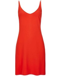 Plain Red Camisole Dress