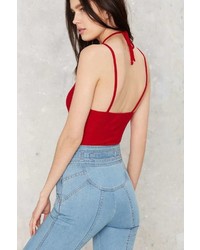 Nasty Gal After Party By Tie Another Day Tank Bodysuit