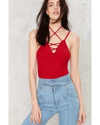 Nasty Gal After Party By Tie Another Day Tank Bodysuit
