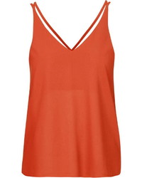Topshop Double Strap V Front Cami