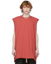 Rick Owens Red Tommy Tank Top