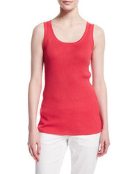 Magaschoni Scoop Neck Ribbed Tank