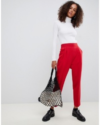 ASOS DESIGN High Waist Tapered Trousers