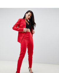 Missguided Tall Red Cigarette Trouser
