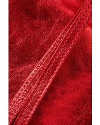 Ann Demeulemeester Metallic Textured Leather Clutch