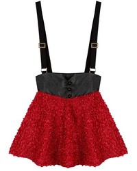 ChicNova Retro High Waist Fluffy Braces Skirt
