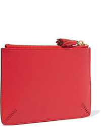 Anya Hindmarch Loose Pocket Embossed Textured Leather Pouch