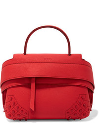 Tod's Wave Small Embellished Textured Leather Tote