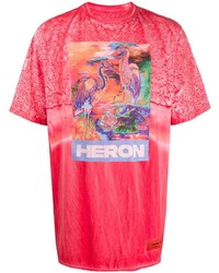 Heron Preston Tie Dye Heron Print T Shirt