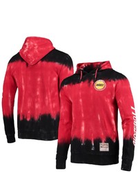 Mitchell & Ness Houston Rockets Hardwood Classics Tie Dye Pullover Hoodie In Red At Nordstrom