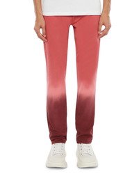 Alexander McQueen Dip Dye Washed Stretch Organic Cotton Jeans