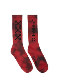 Red Tie-Dye Socks