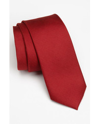 1901 Woven Silk Tie Red Regular