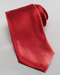 Giorgio Armani Diagonal Rope Stripe Tie Red