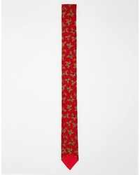 Reclaimed Vintage Holidays Holly Tie