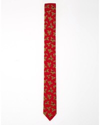 Reclaimed Vintage Holidays Holly Tie