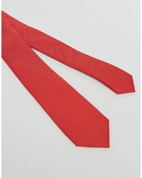 Asos Slim Tie In Red