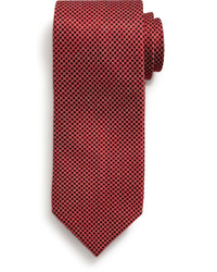 Stefano Ricci Small Neat Pattern Silk Tie Red