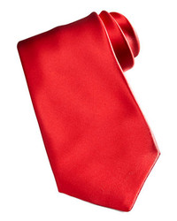 Stefano Ricci Solid Silk Tie Red