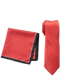 Haggar Washable Solid Tie And Pocket Square