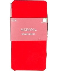Merona Opaque Tights Mediumtall Anthem Red