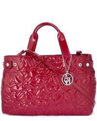 Armani Jeans Hearts Embossed Large Tote