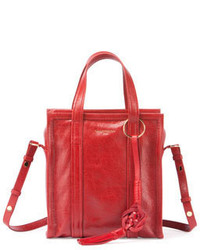 Balenciaga Bazar Chinese New Year Extra Small Tote Bag Red