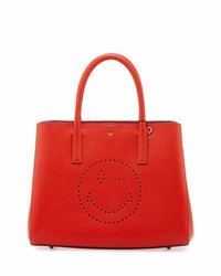 Anya Hindmarch Ebury Small Wink East West Tote Bag Red