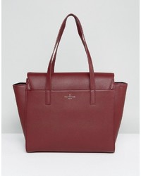 Pauls Boutique Oxblood Winged Structured Tote Bag