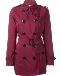 Women's Red Trenchcoat, Red Cropped Top, Red Flare Pants, Burgundy ...